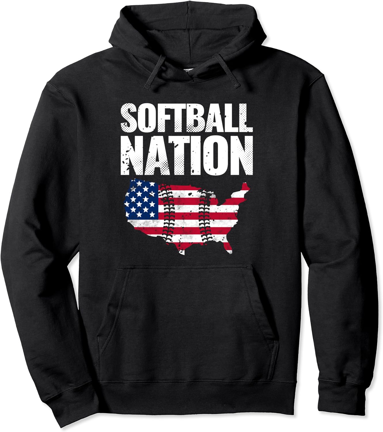 Fastpitch Softball Nation Pullover Hoodie Clothing, Shoes